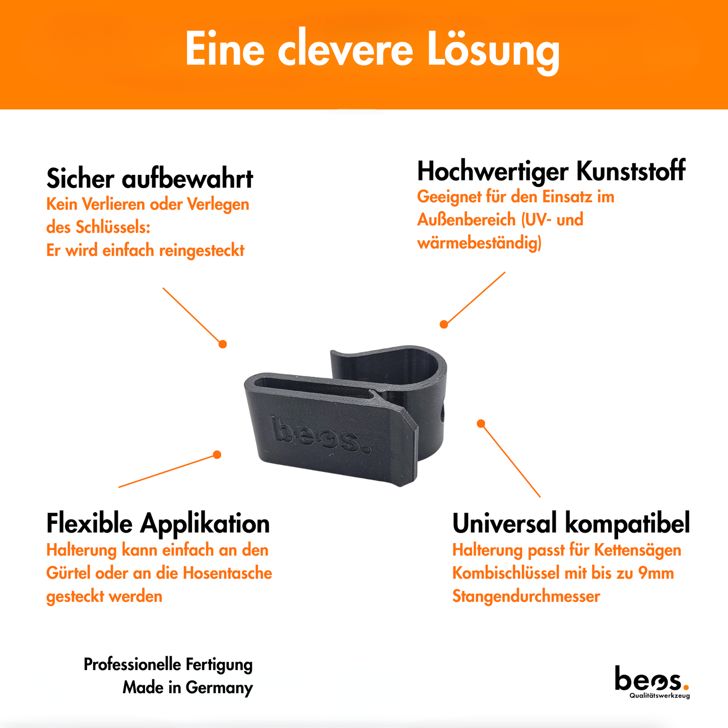 beos® Gürtelhalterung Zündkerzenschlüssel
