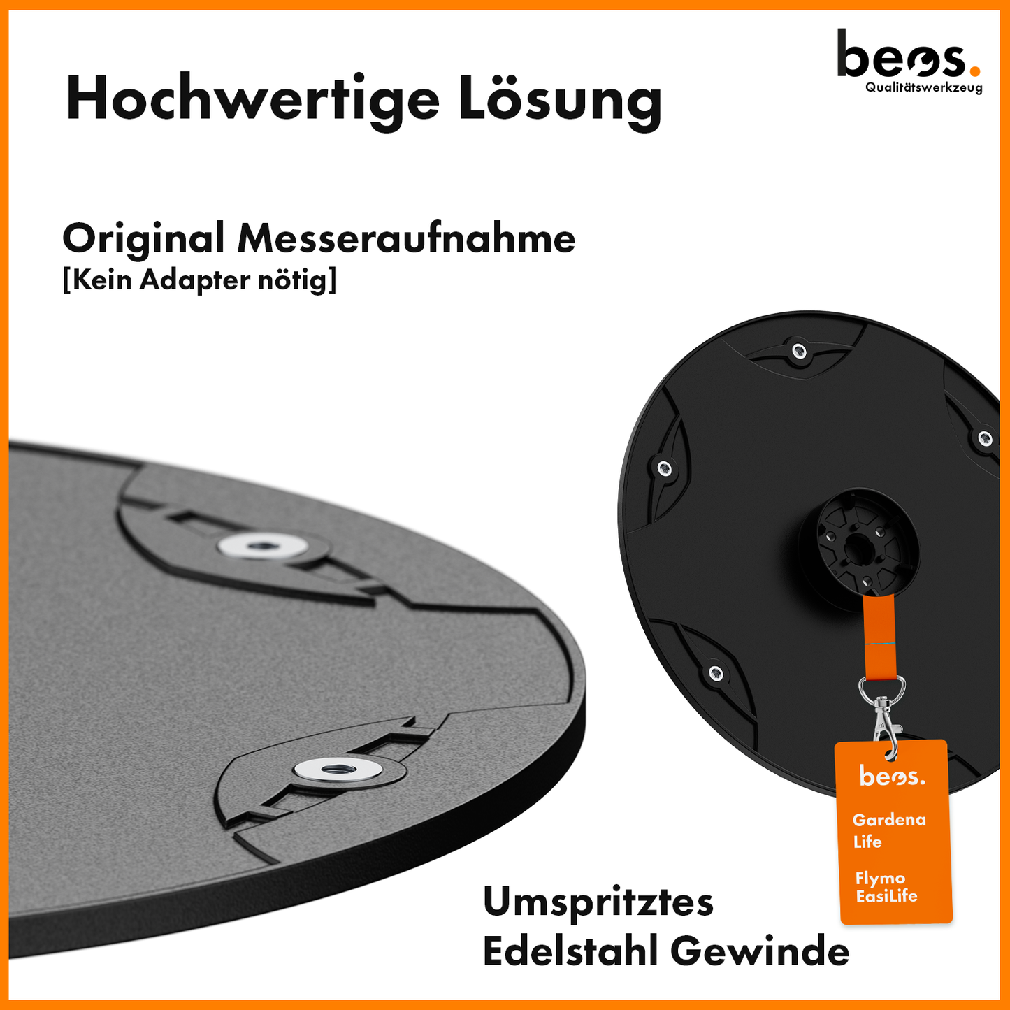 beos® PREMIUM Messerteller für 6x Klingen - Gardena Sileno Life & Gardena Sileno+ & Flymo EasiLife - beos-tools