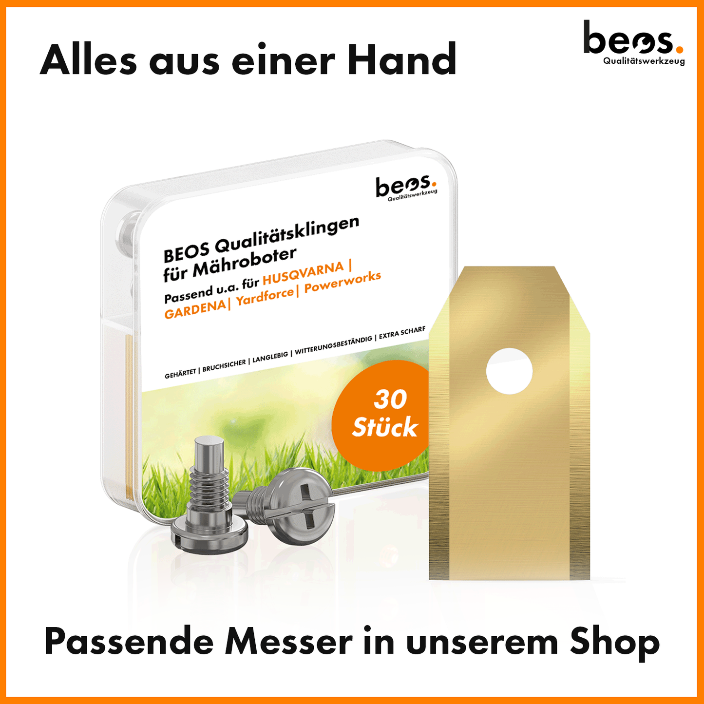 beos® PREMIUM Messerteller für 6x Klingen - Gardena Sileno Life & Gardena Sileno+ & Flymo EasiLife - beos-tools