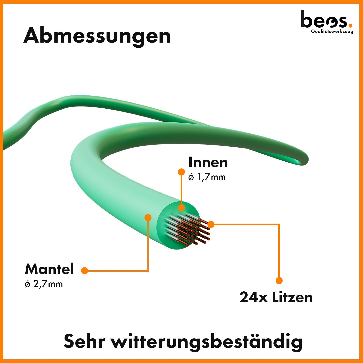 beos® PREMIUM Begrenzungskabel für Mähroboter - beos-tools