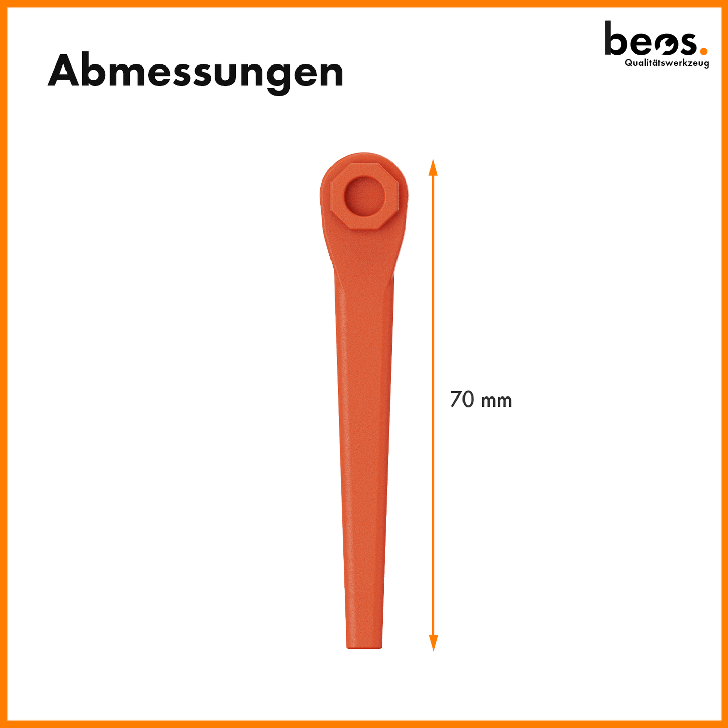 beos® 100x PREMIUM Rasentrimmer Ersatzmesser für Gardena - beos-tools