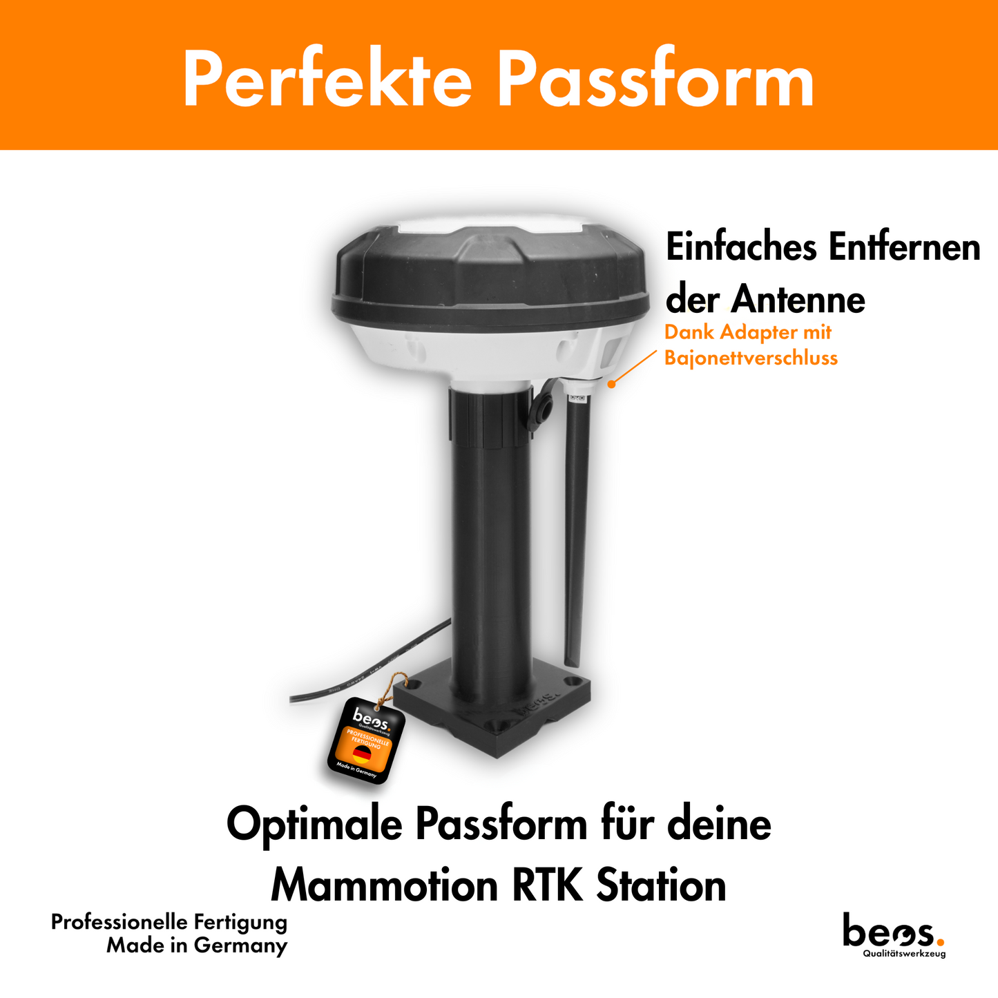 beos® Bodenhalterung für RTK-Antennen