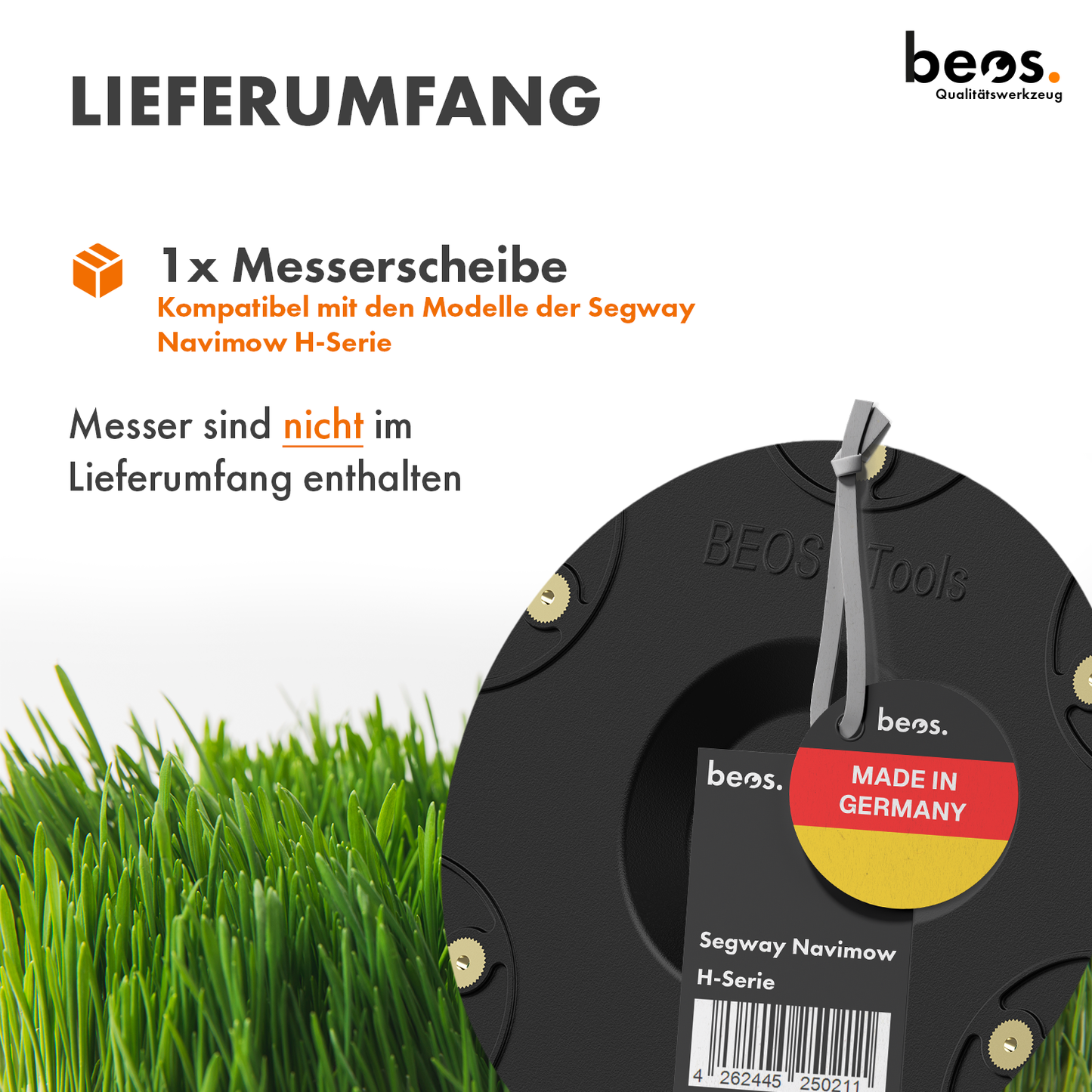 beos® plateau à couteaux pour 6x lames - Segway Navimow série H
