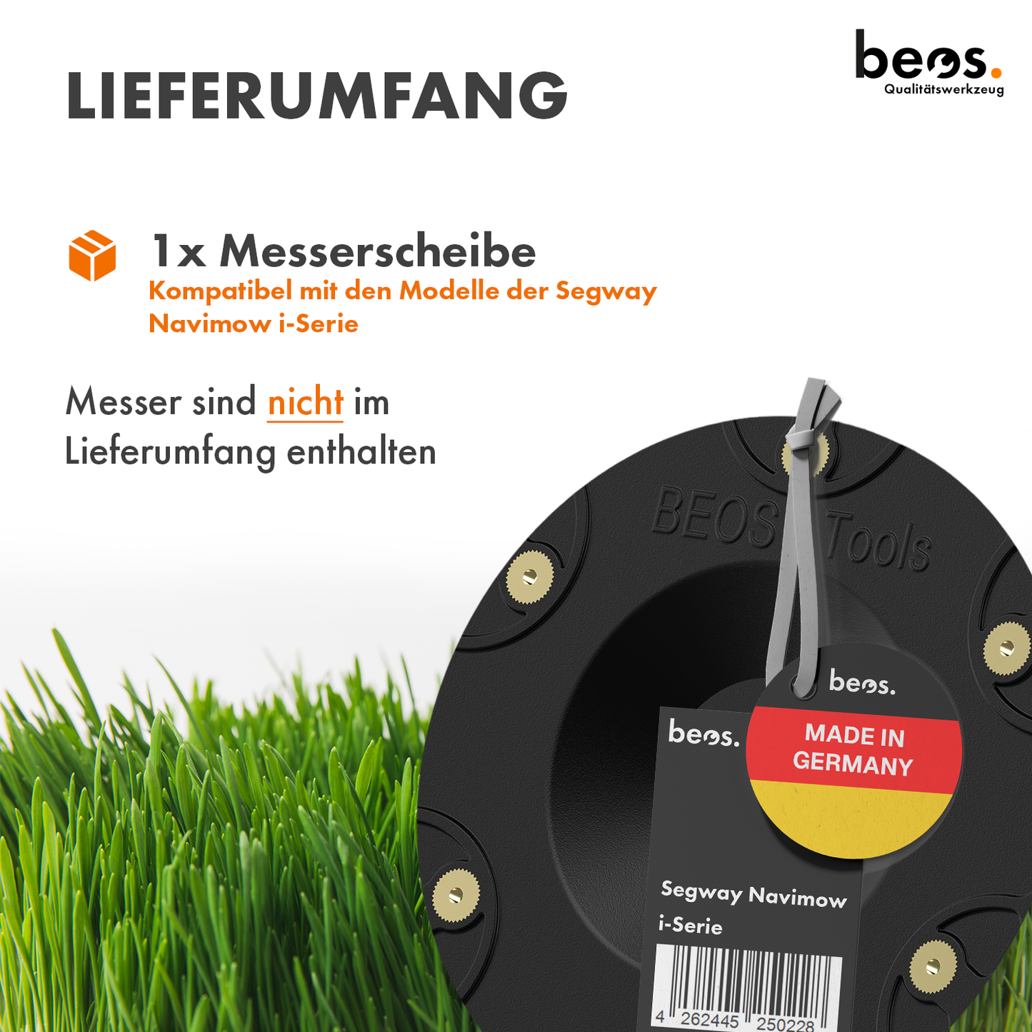 beos® plateau à couteaux pour 6x lames - Segway Navimow i-Serie