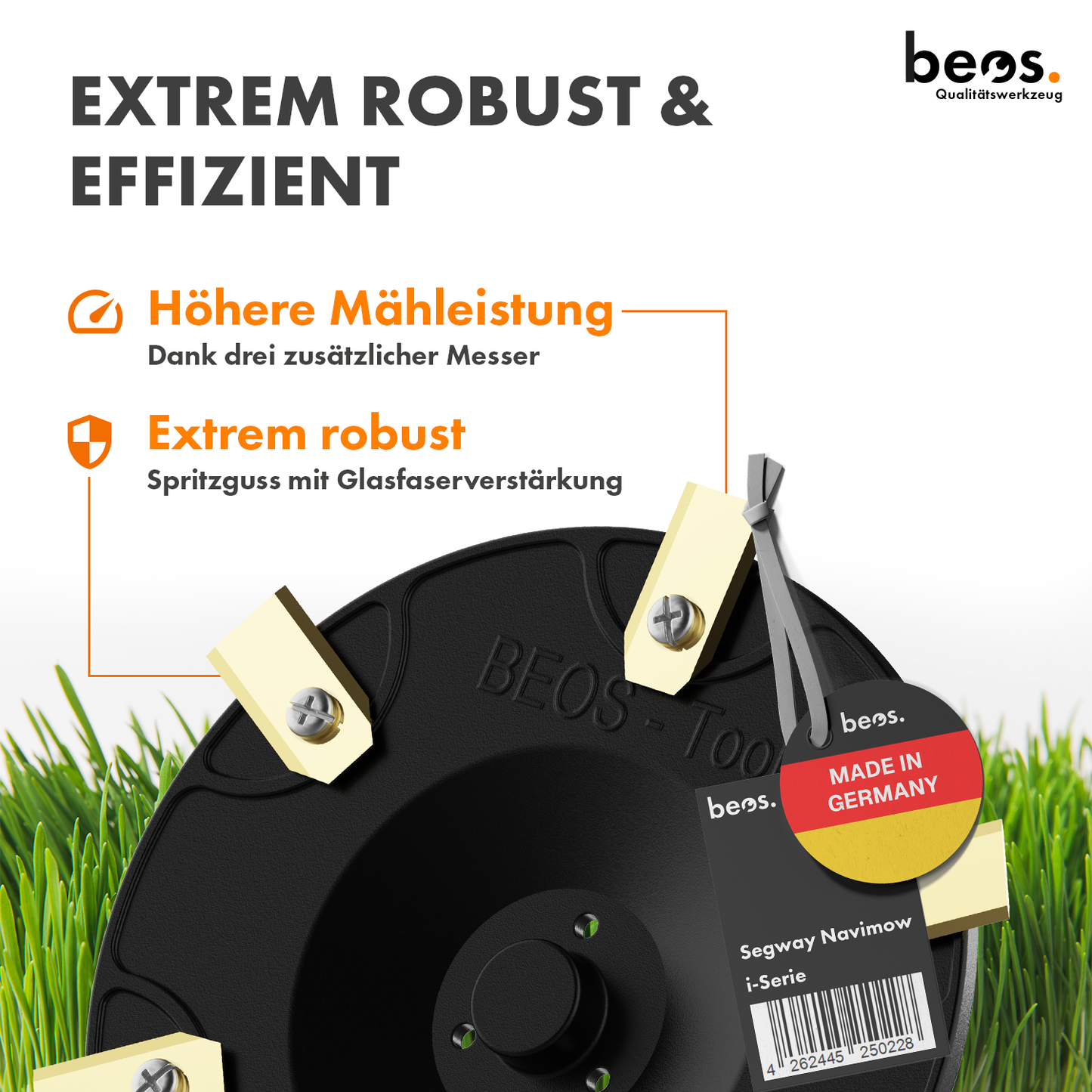 beos® plateau à couteaux pour 6x lames - Segway Navimow i-Serie