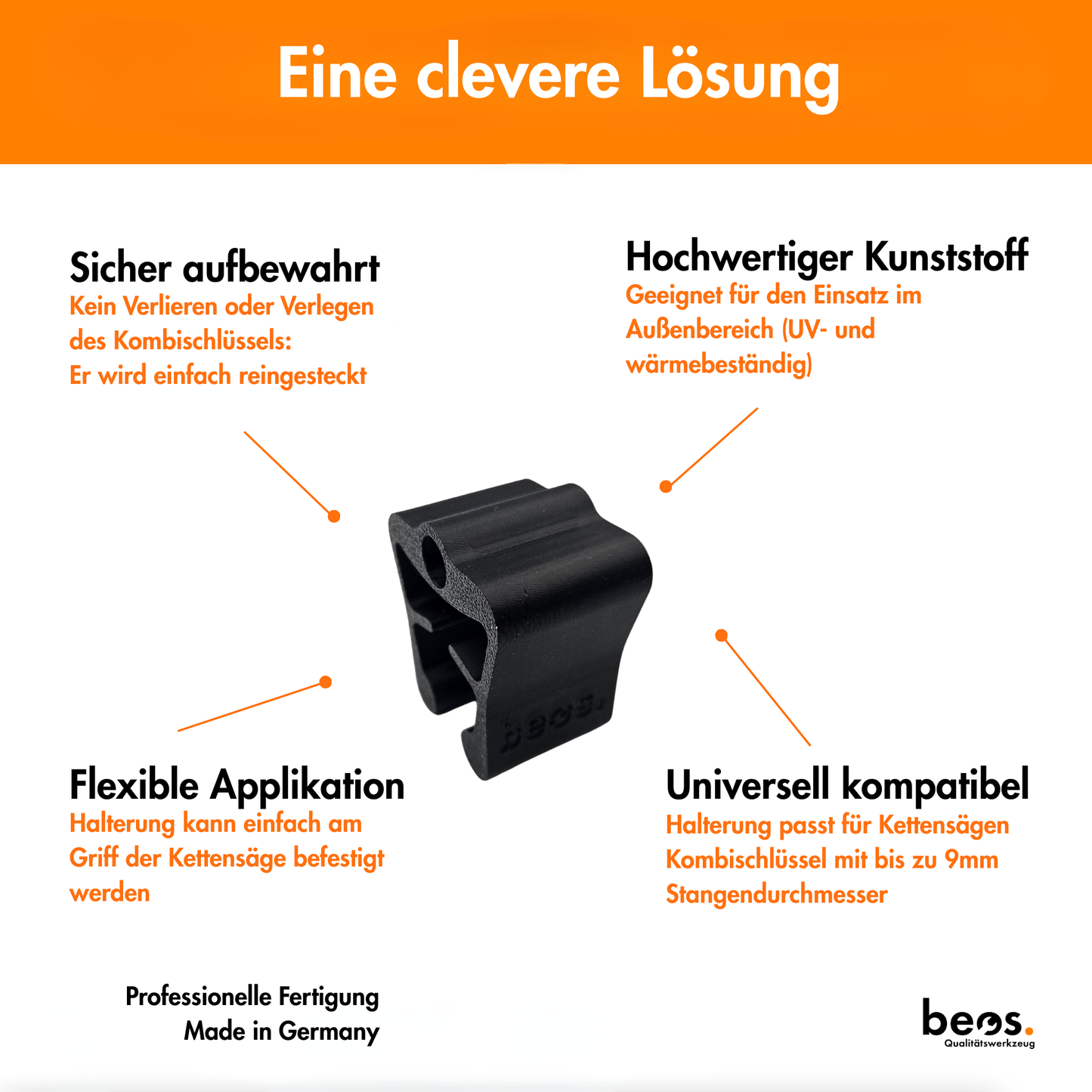 beos® Griffhalterung Zündkerzenschlüssel