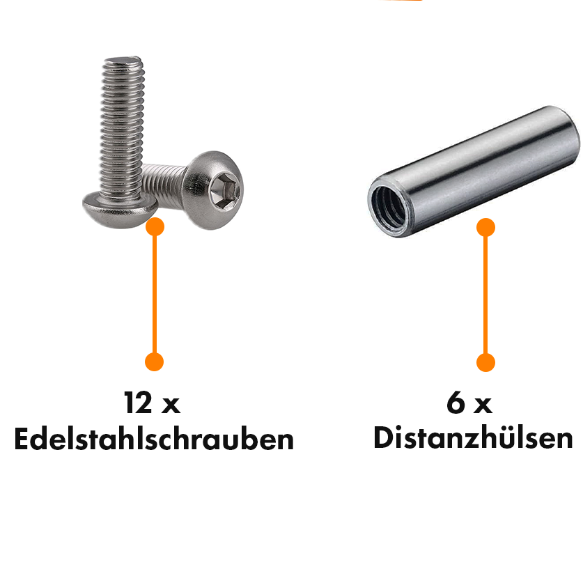 Set of replacement screws for Navimow H-series spikes