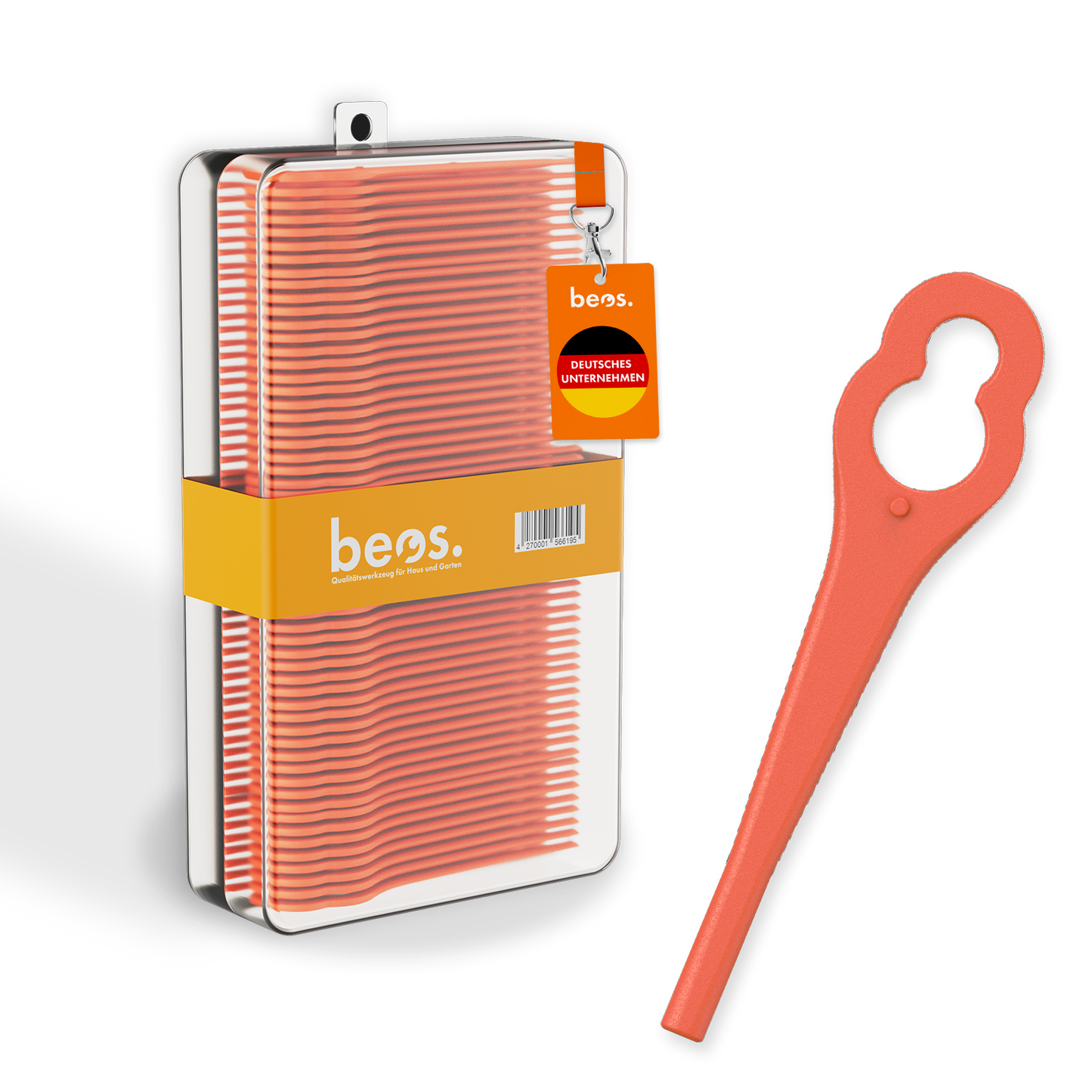 beos® 100x Rasentrimmer Ersatzmesser für Einhell, Bosch, CMI