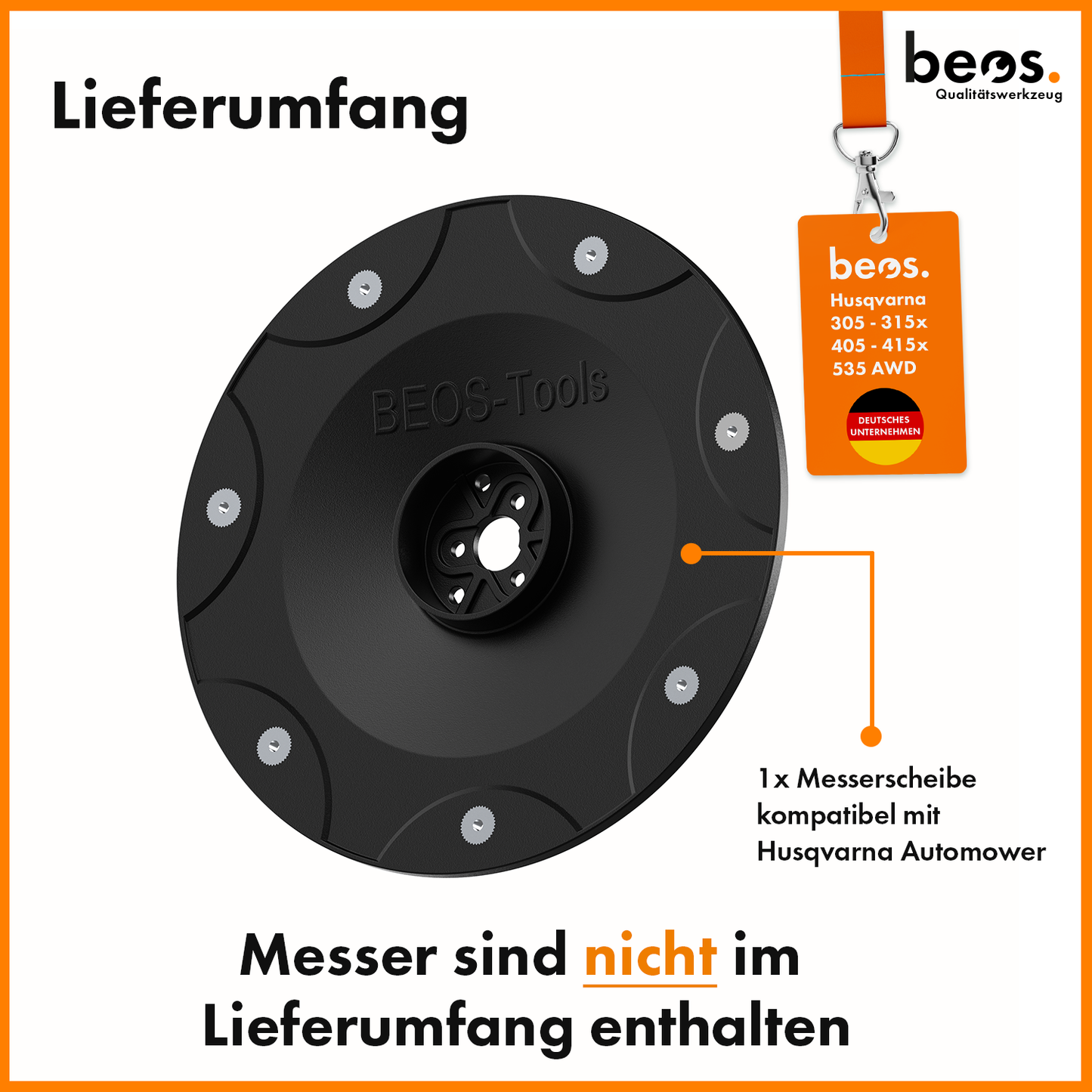 beos® PREMIUM Messerteller für 7x Klingen - Husqvarna - beos-tools