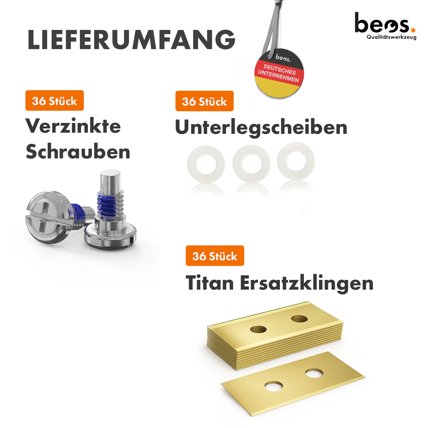 beos® 36x Titan Ersatzmesser