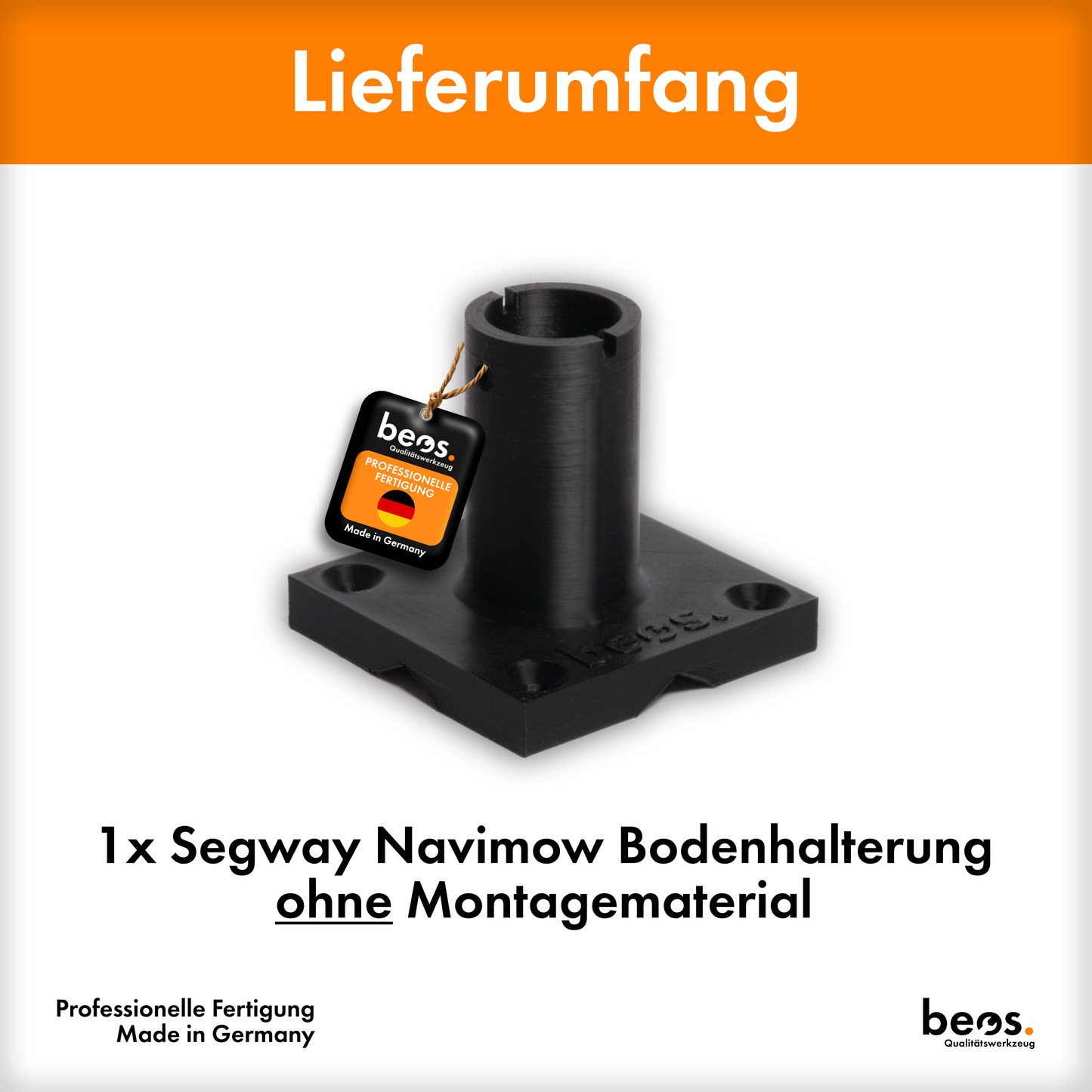 beos® Bodenhalterung für Segway Navimow RTK-Antenne