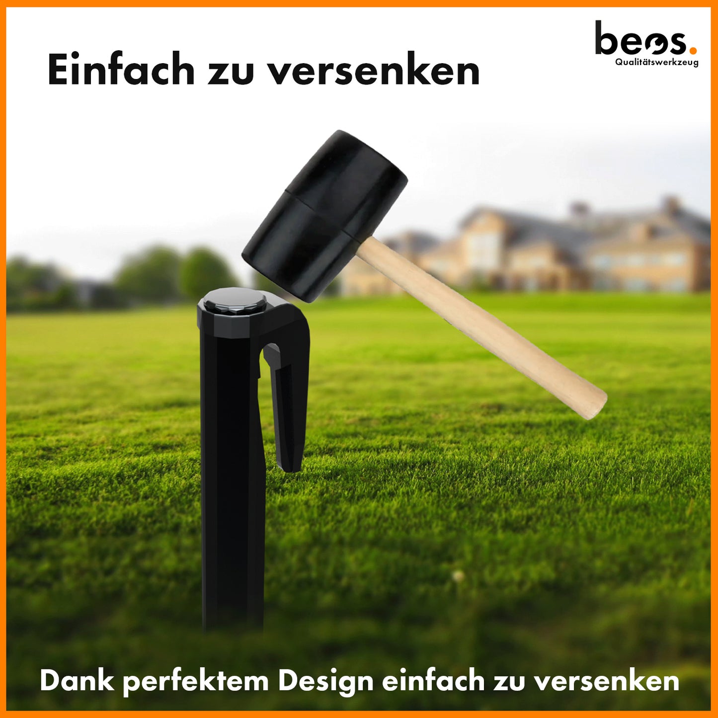 beos® PREMIUM Erdnägel für Mähroboter Begrenzungskabel - beos-tools