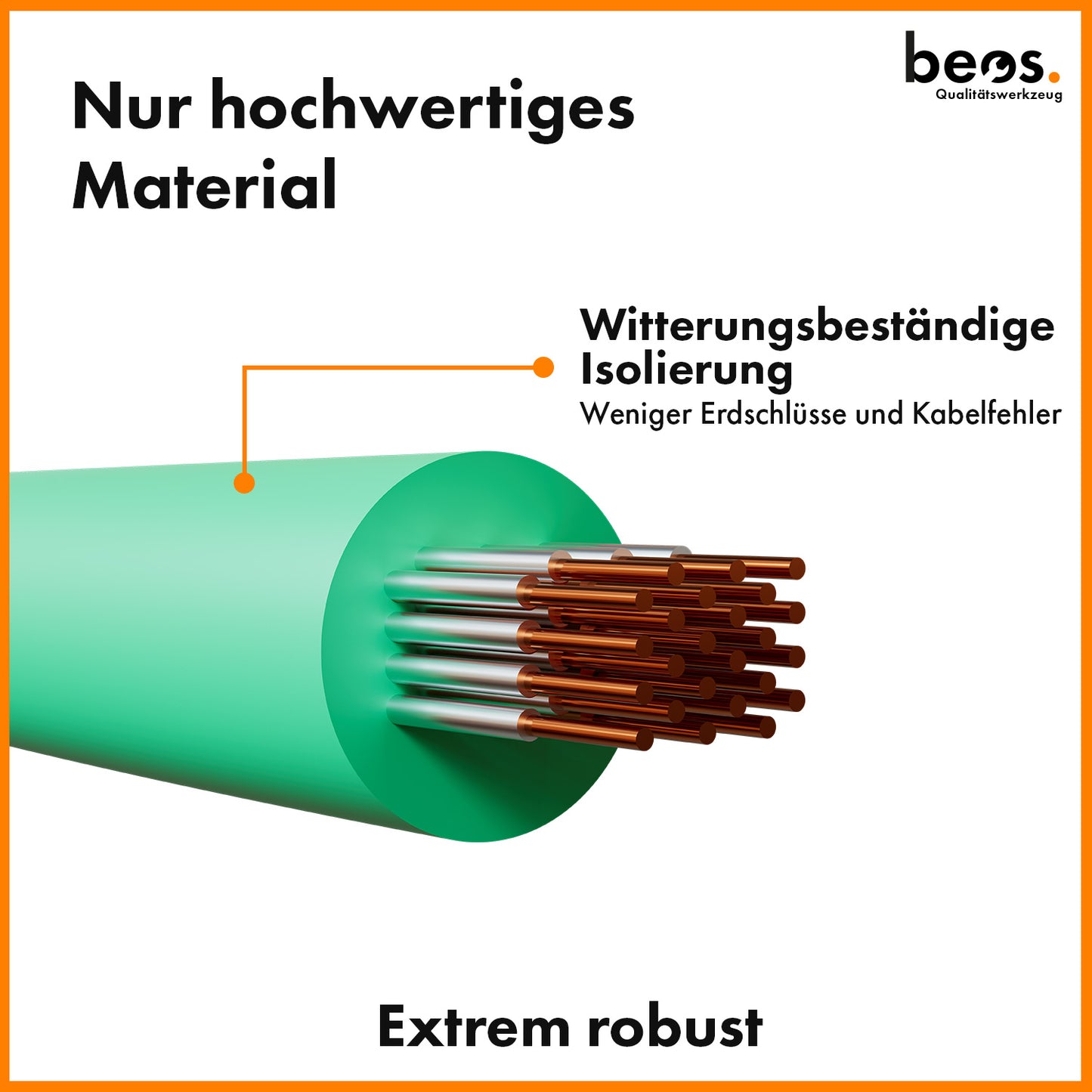 beos® PREMIUM Begrenzungskabel für Mähroboter - beos-tools
