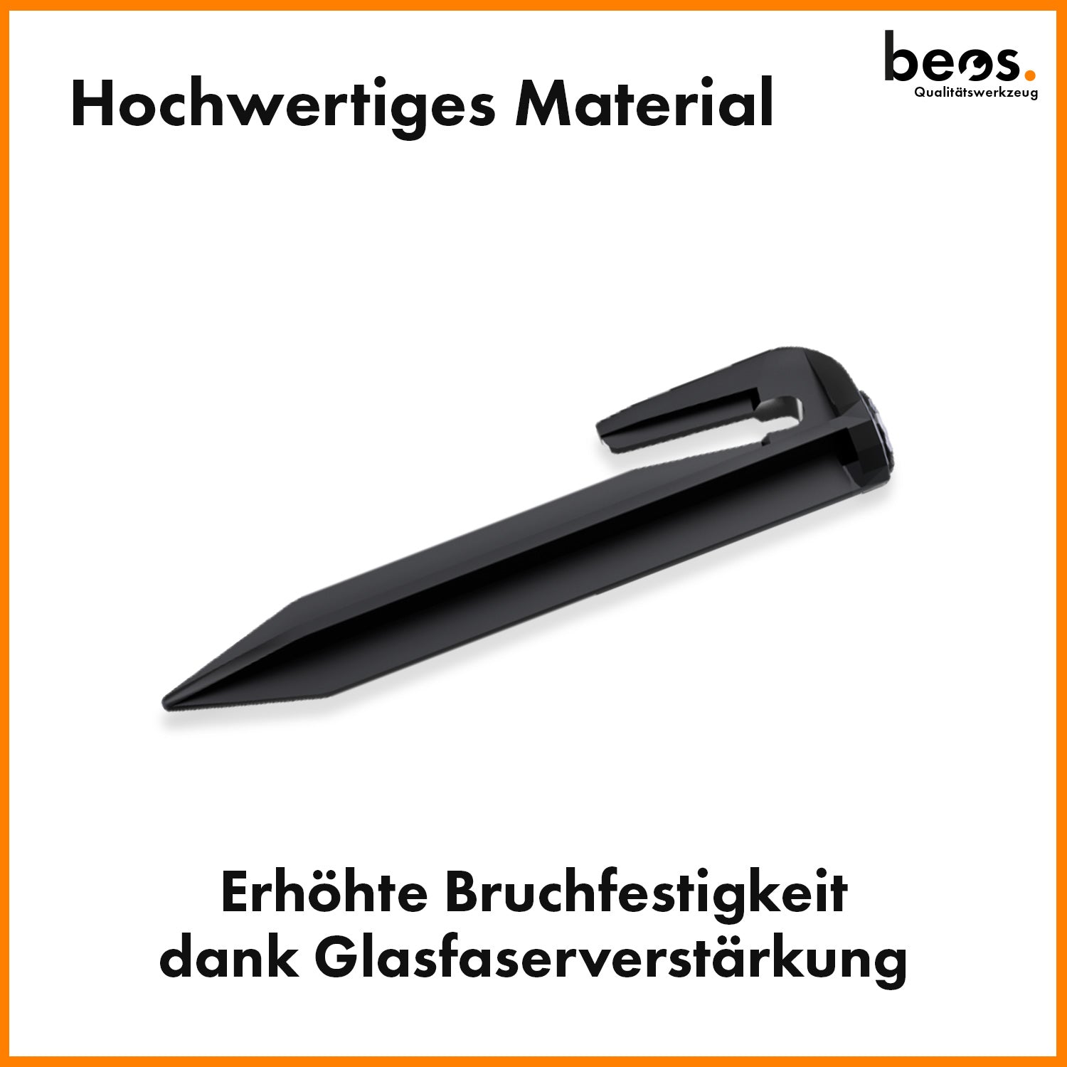 beos® PREMIUM Erdnägel für Mähroboter Begrenzungskabel - beos-tools