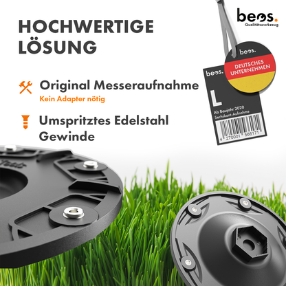 beos® tuning blade plate for 6x blades - Worx Landroid L (as of 2020)