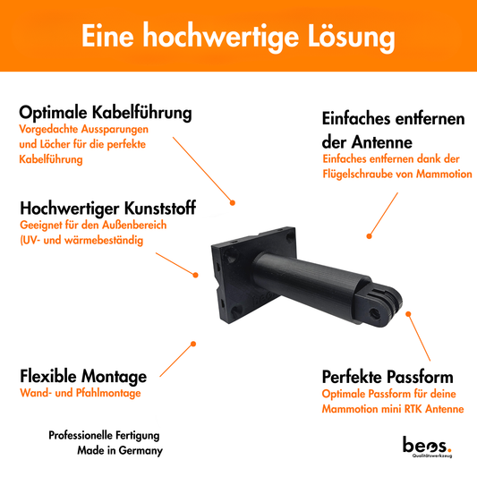 beos® Wandhalterung für Mammotion mini RTK-Antenne