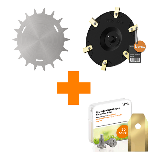 Supersparpaket Segway Navimow i-Serie | Spikes | Messerteller | Ersatzmesser