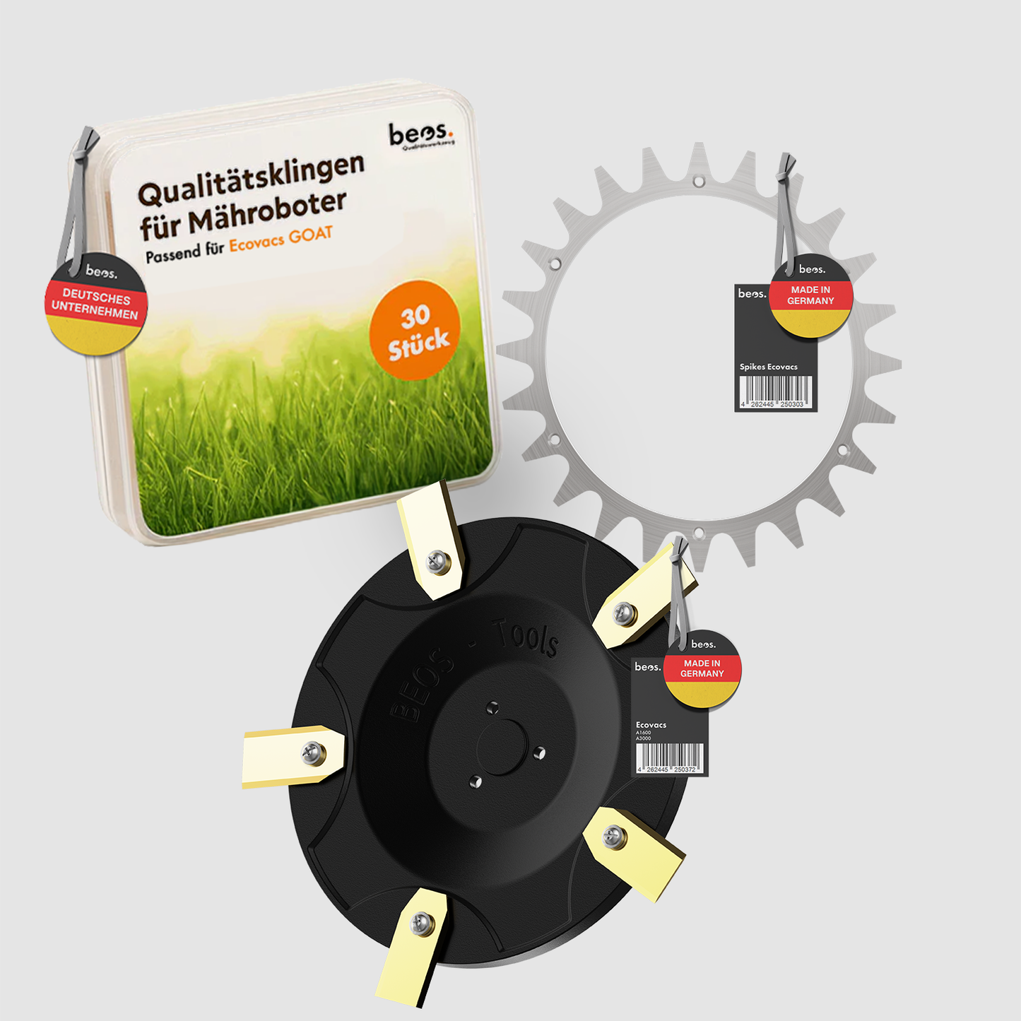 Bundle knife plate + replacement blades + spikes