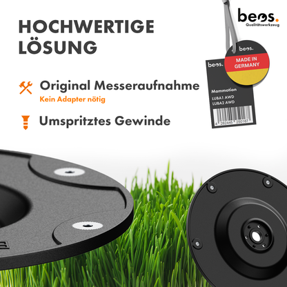 beos® 2x PREMIUM Messerteller für 6x Klingen - Mammotion LUBA 1 AWD | LUBA 2 AWD (bis BJ 2024)
