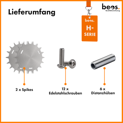 beos® PREMIUM Edelstahl Spikes für Segway Navimow H-Serie - beos-tools