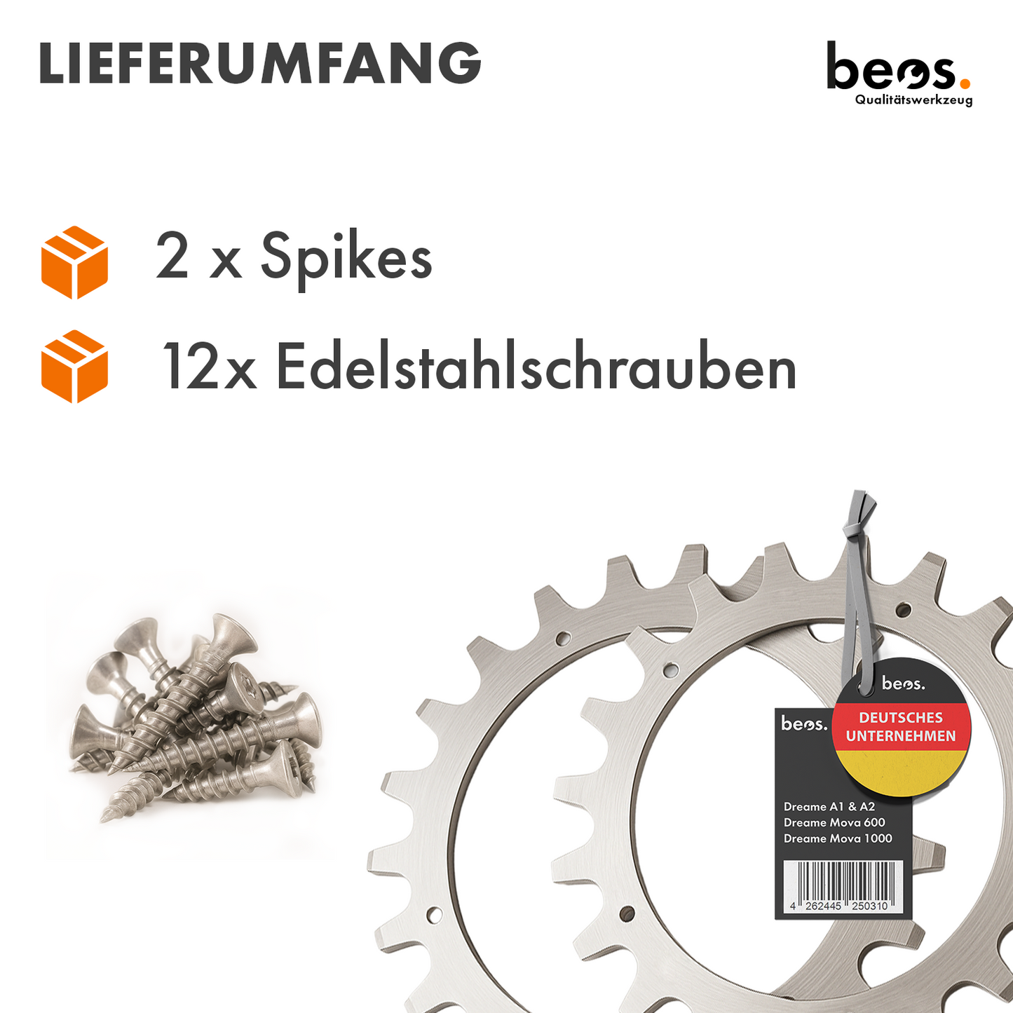 beos® stainless steel Spikes