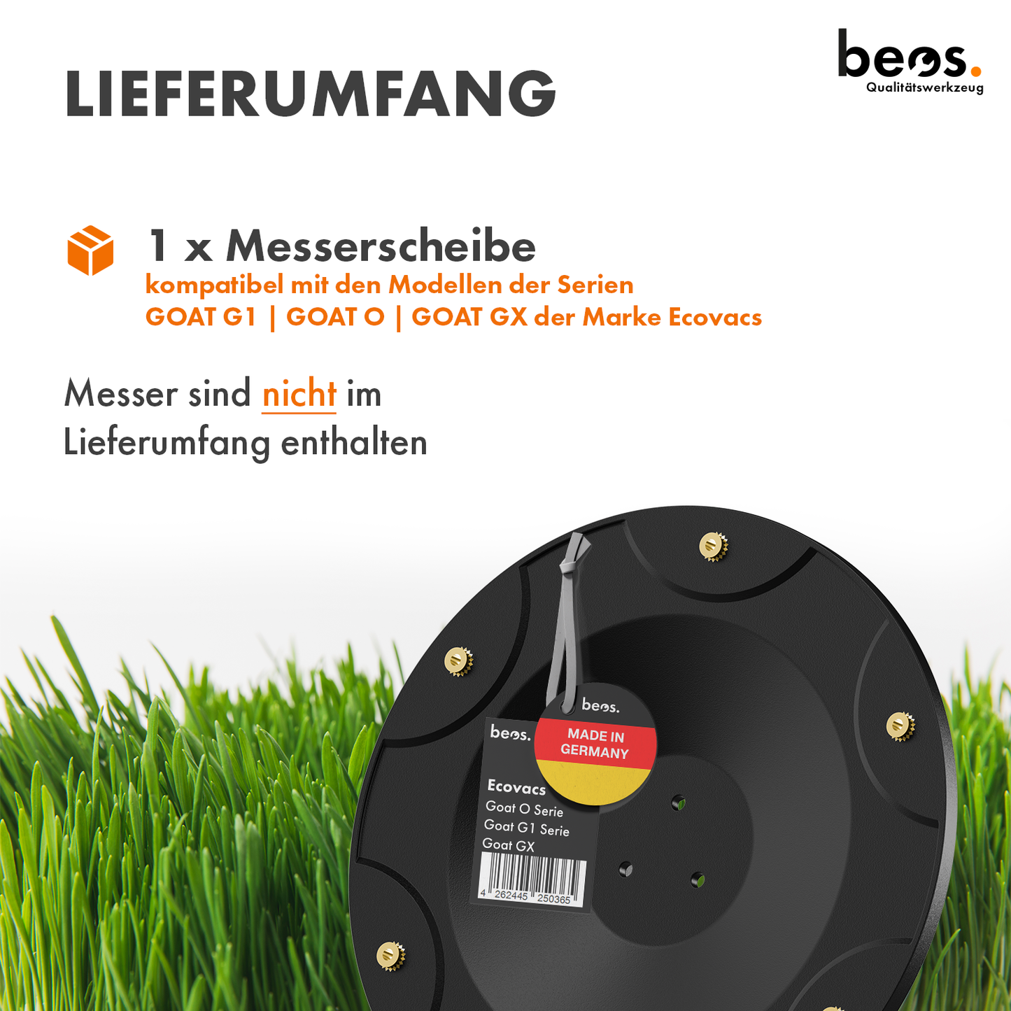 beos® Messerteller für 6x Klingen