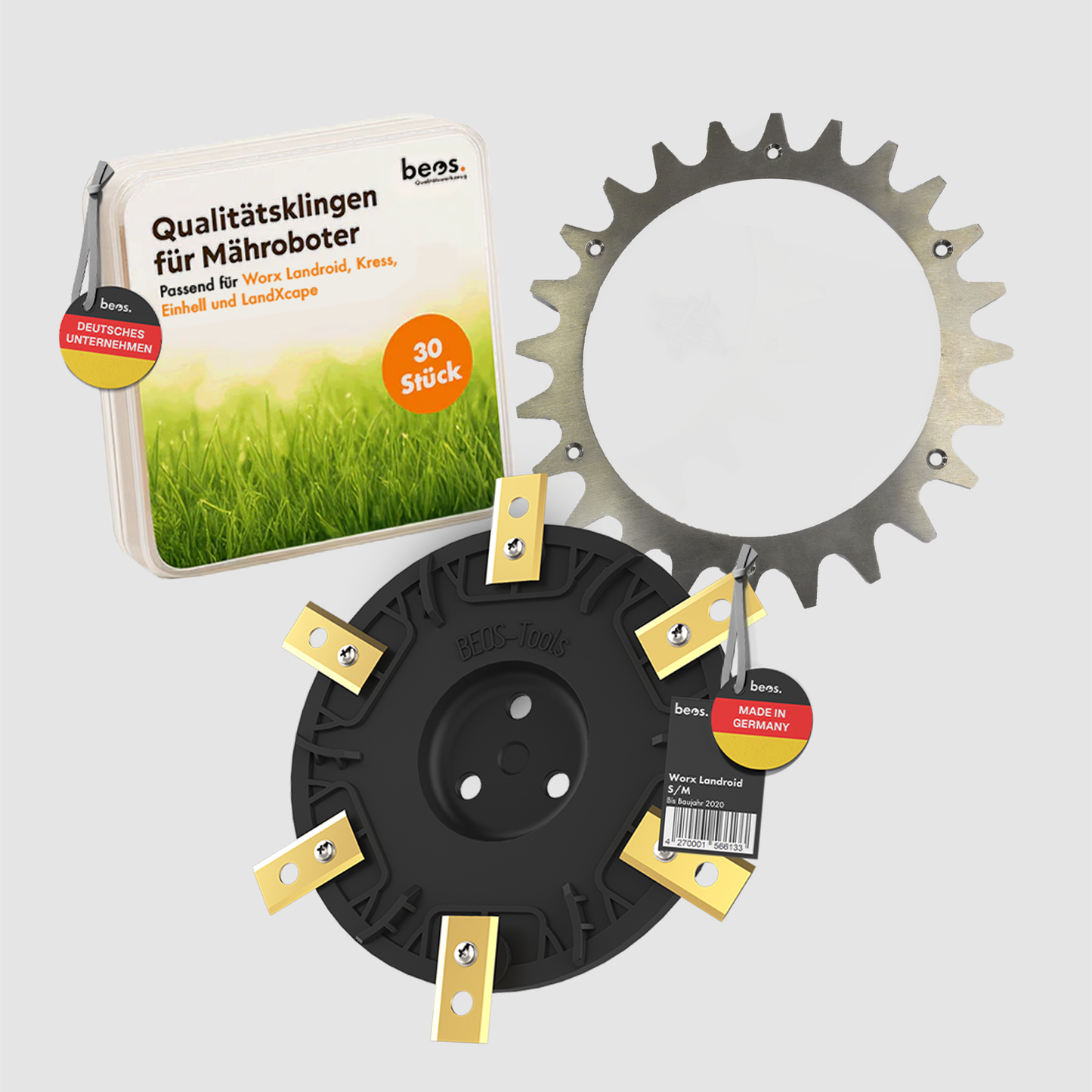 Sparpaket Messerteller + Ersatzmesser + Spikes