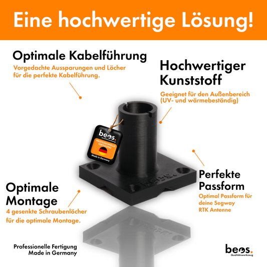 beos® Bodenhalterung für Segway Navimow RTK-Antenne