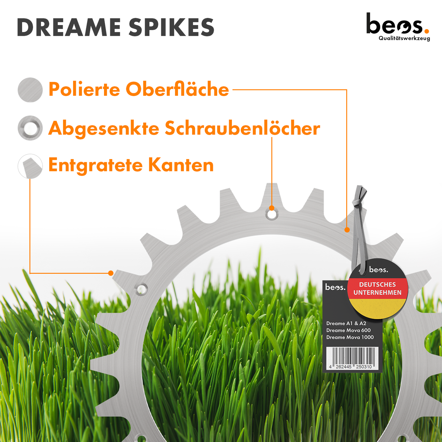 beos® stainless steel Spikes