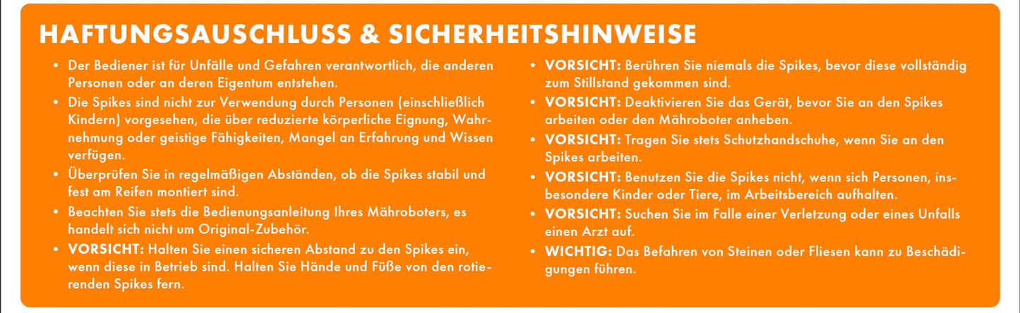 beos® Edelstahl Spikes