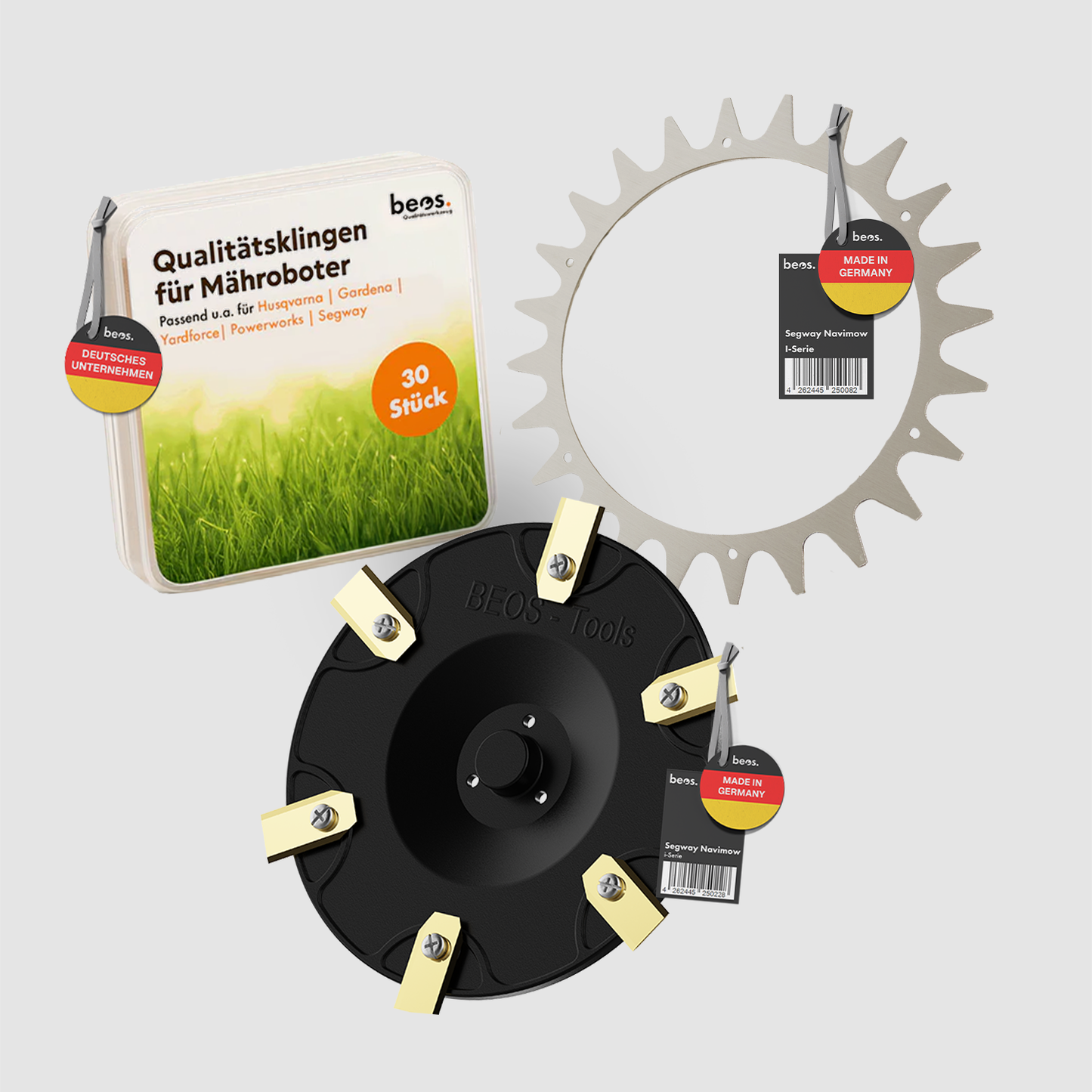 Sparpaket Messerteller + Ersatzmesser + Spikes